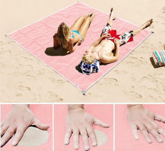 Serviette de plage anti-sable XXL | tapis de plage | 200 x 200