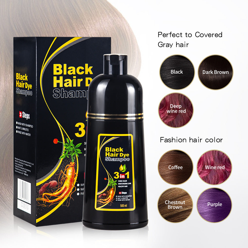 Shampooing colorant noir (ayurvédique sans effets secondaires)
