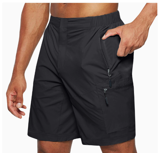 Short cargo homme à poches zippées