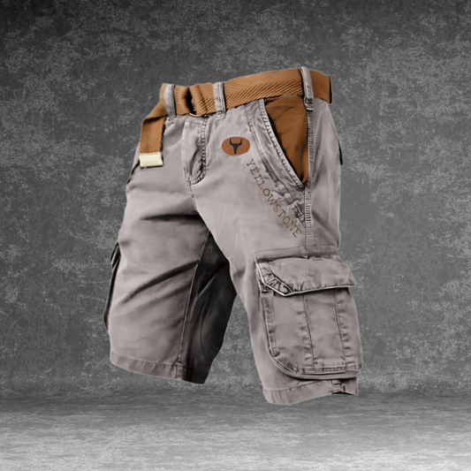 Short cargo pour homme robuste avec de nombreuses poches