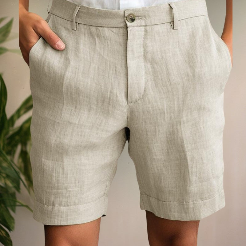 Short chino coupe tailleur pour homme