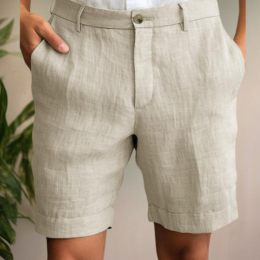 Short chino coupe tailleur pour homme