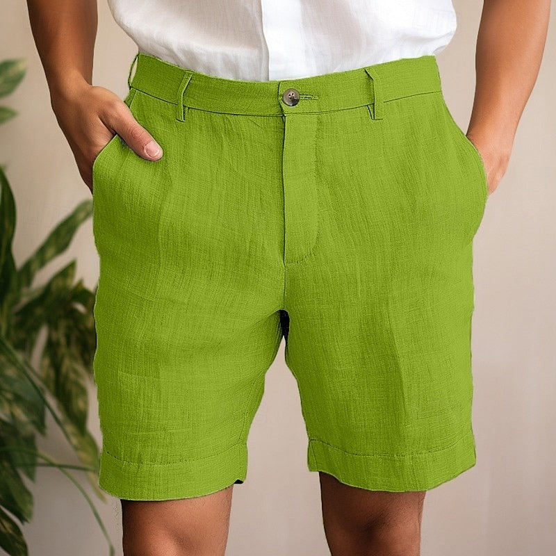 Short chino coupe tailleur pour homme