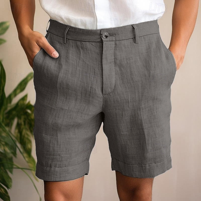 Short chino coupe tailleur pour homme