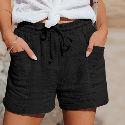 Short d’été léger à taille élastiquée pour femme