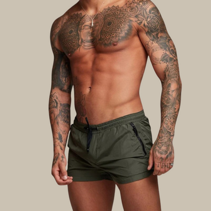 Short de bain pour homme avec poches zippées
