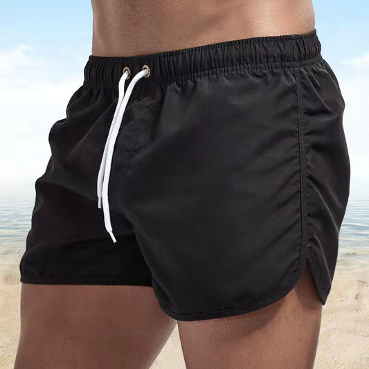 Short de bain pour homme - taille élastique avec cordon de serrage
