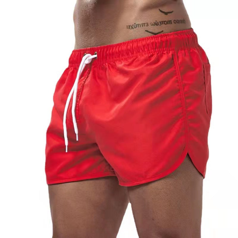 Short de bain pour homme - taille élastique avec cordon de serrage