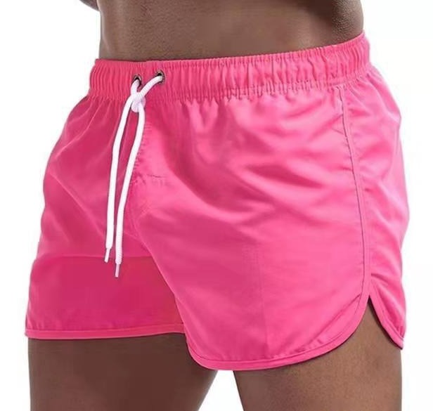 Short de bain pour homme - taille élastique avec cordon de serrage