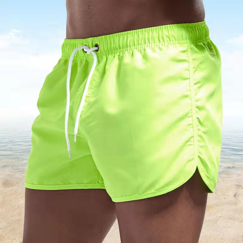 Short de bain pour homme - taille élastique avec cordon de serrage