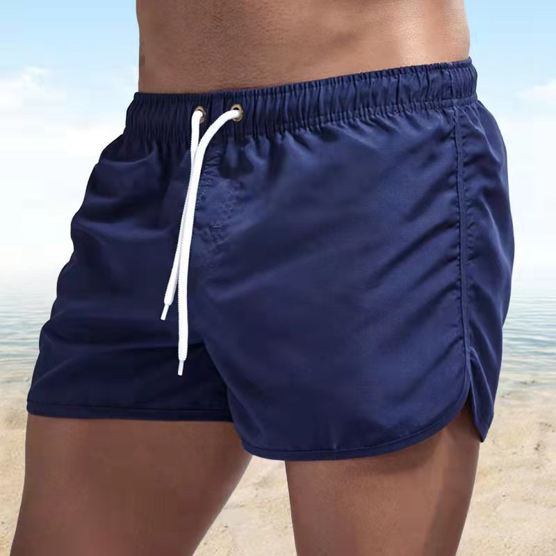 Short de bain pour homme - taille élastique avec cordon de serrage
