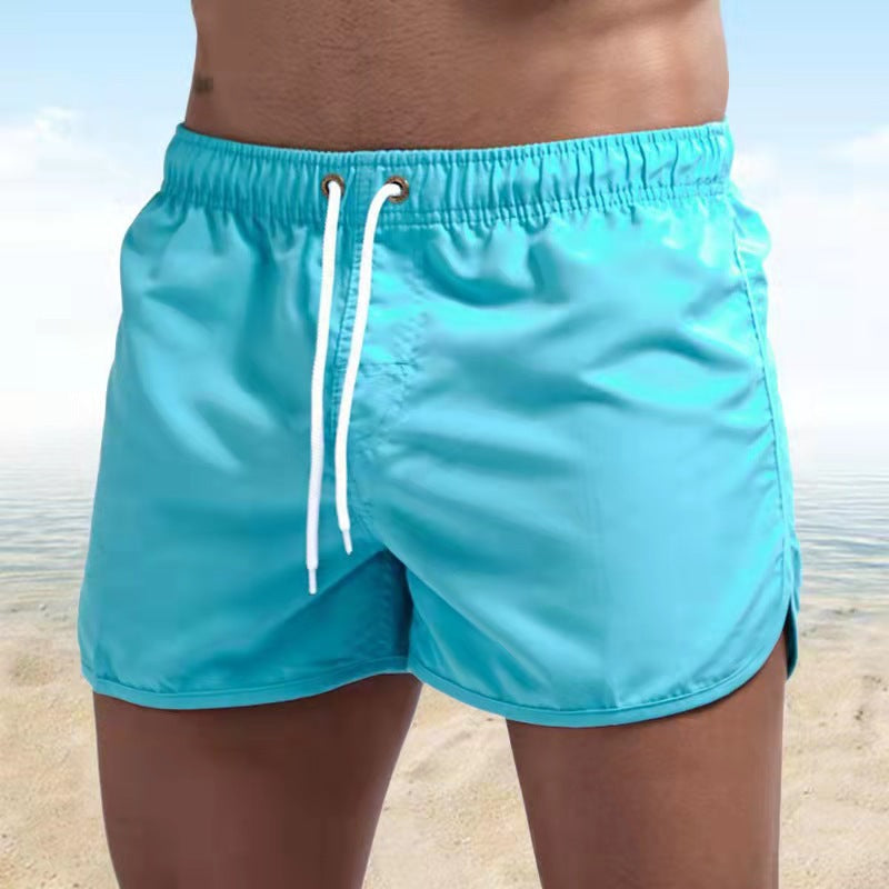 Short de bain pour homme - taille élastique avec cordon de serrage