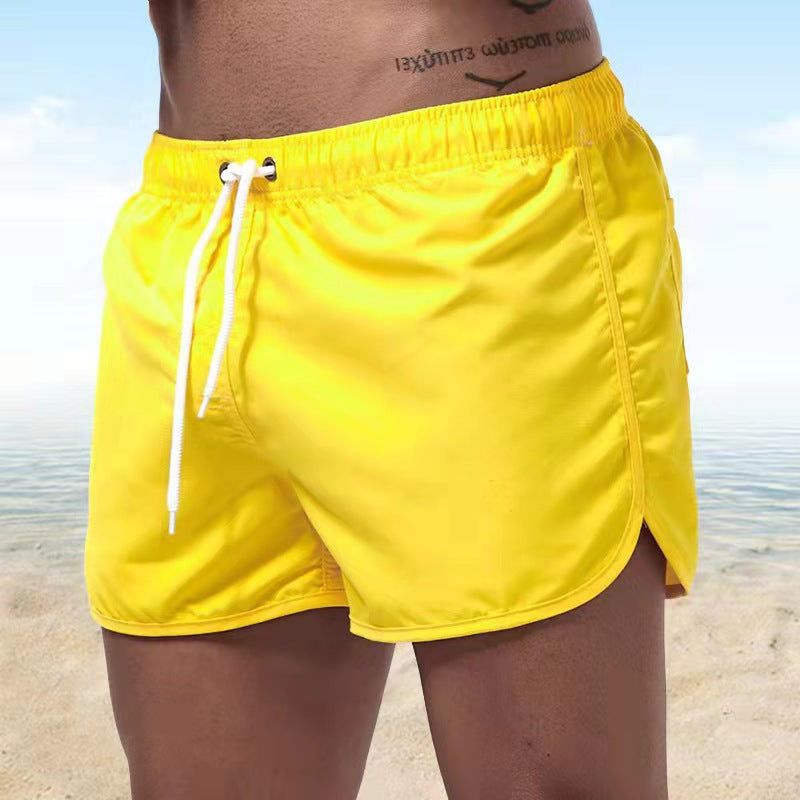 Short de bain pour homme - taille élastique avec cordon de serrage