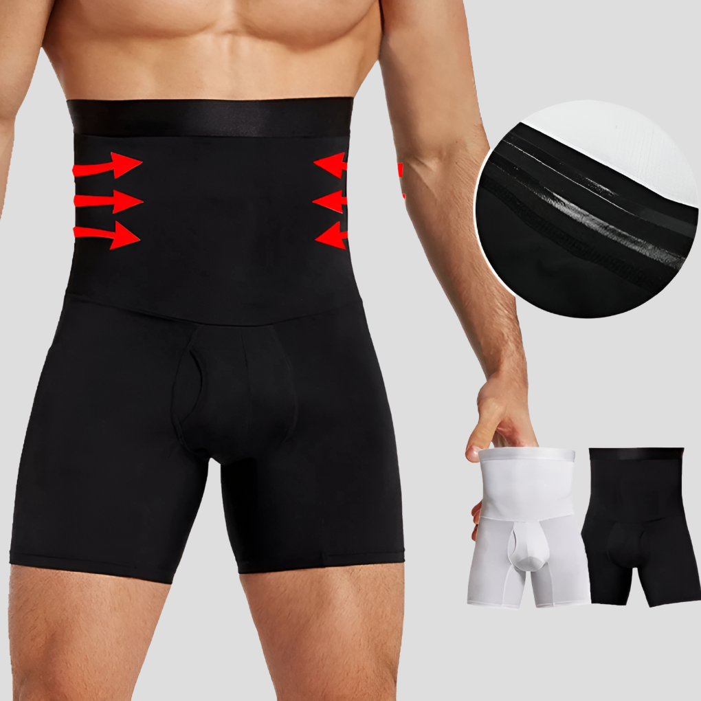 Short de compression taille haute pour homme