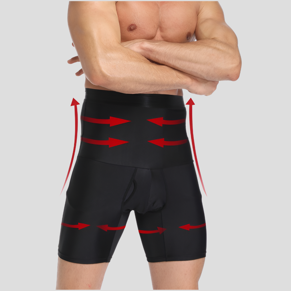 Short de compression taille haute pour homme