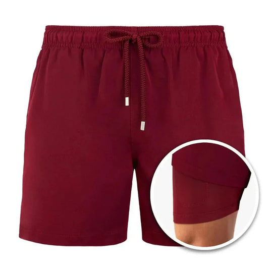 Shorts de bain pour homme avec doublure intégrée