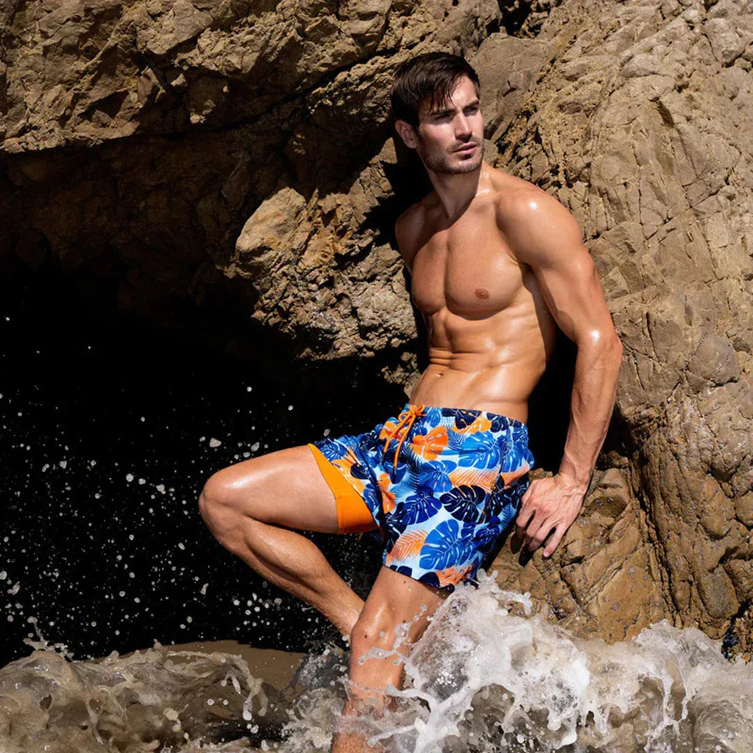Shorts de bain pour homme avec doublure intégrée