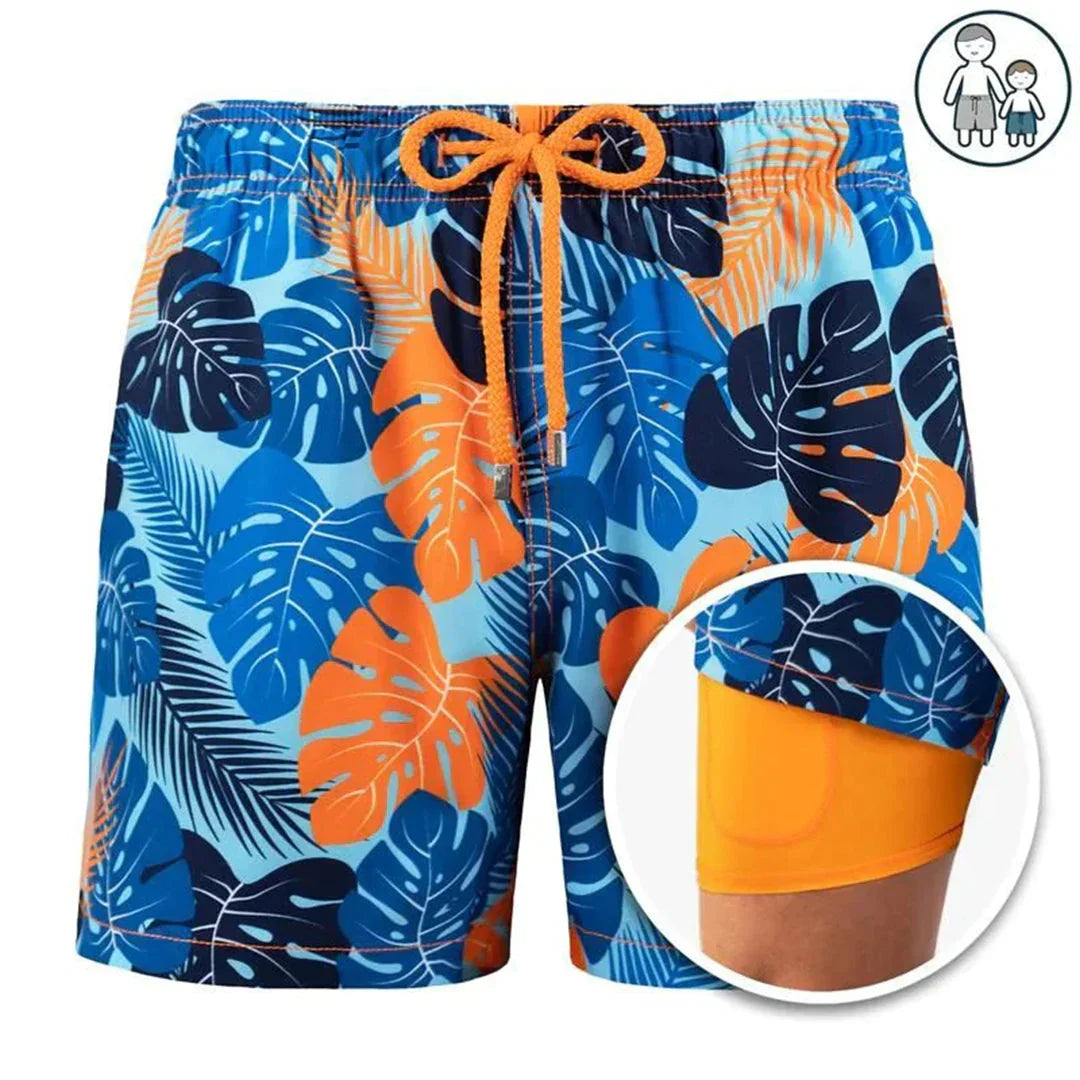 Shorts de bain pour homme avec doublure intégrée