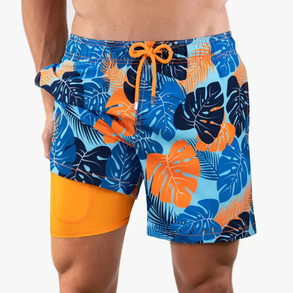 Shorts de bain pour homme avec doublure intégrée