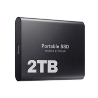 SSD externe 2 To USB-C, stockage rapide, disque portable
