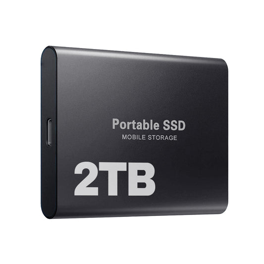 SSD externe 2 To USB-C, stockage rapide, disque portable
