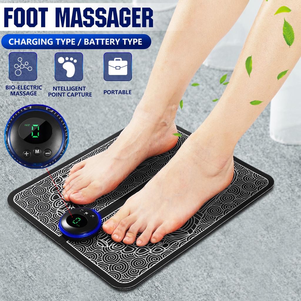 Stimulateur EMS pour les pieds avec acupression et 9 niveaux
