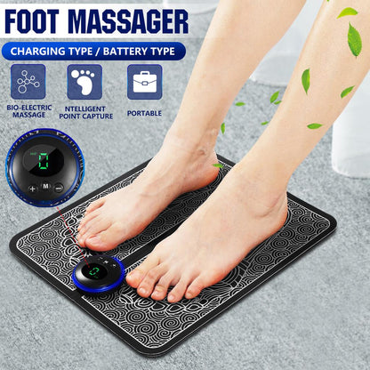 Stimulateur EMS pour les pieds avec acupression et 9 niveaux