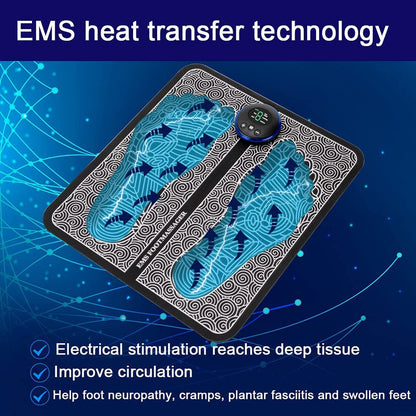Stimulateur EMS pour les pieds avec acupression et 9 niveaux