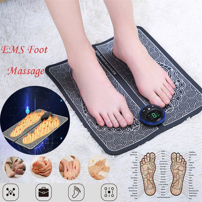 Stimulateur EMS pour les pieds avec acupression et 9 niveaux