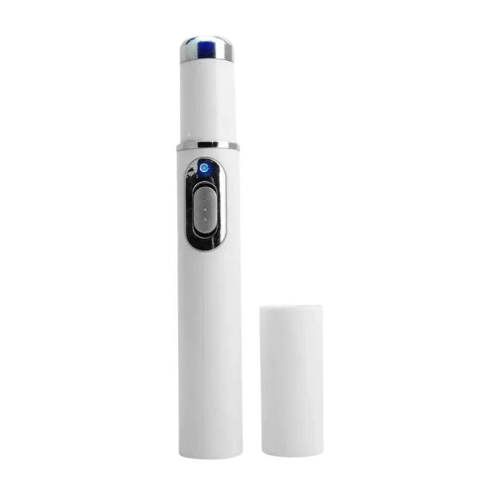 Stylo laser bleu pour un teint plus uniforme