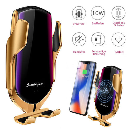 Support de téléphone à serrage automatique | chargeur sans fil
