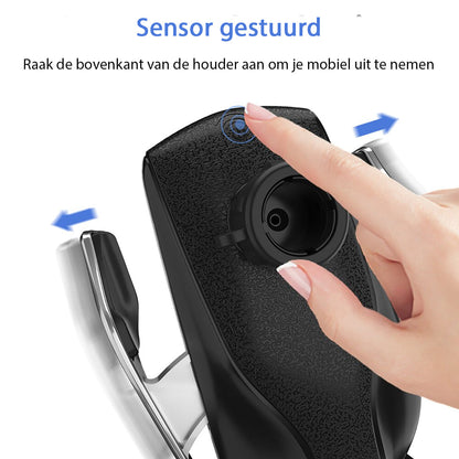 Support de téléphone à serrage automatique | chargeur sans fil