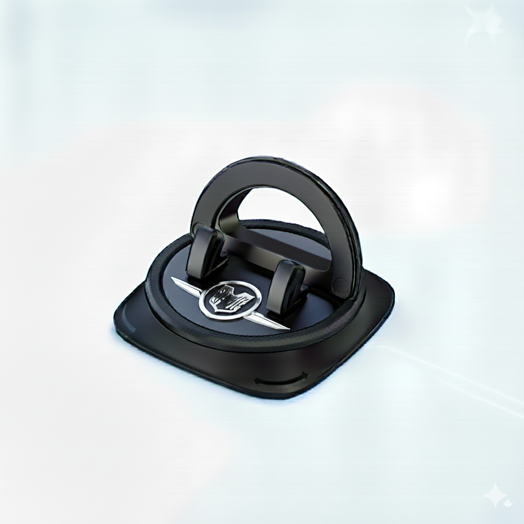 Support de téléphone antidérapant pour tableau de bord avec rotation à 360°