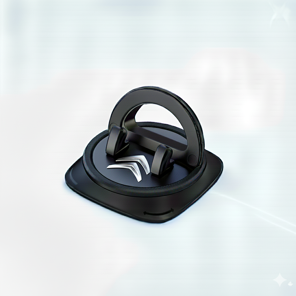 Support de téléphone antidérapant pour tableau de bord avec rotation à 360°