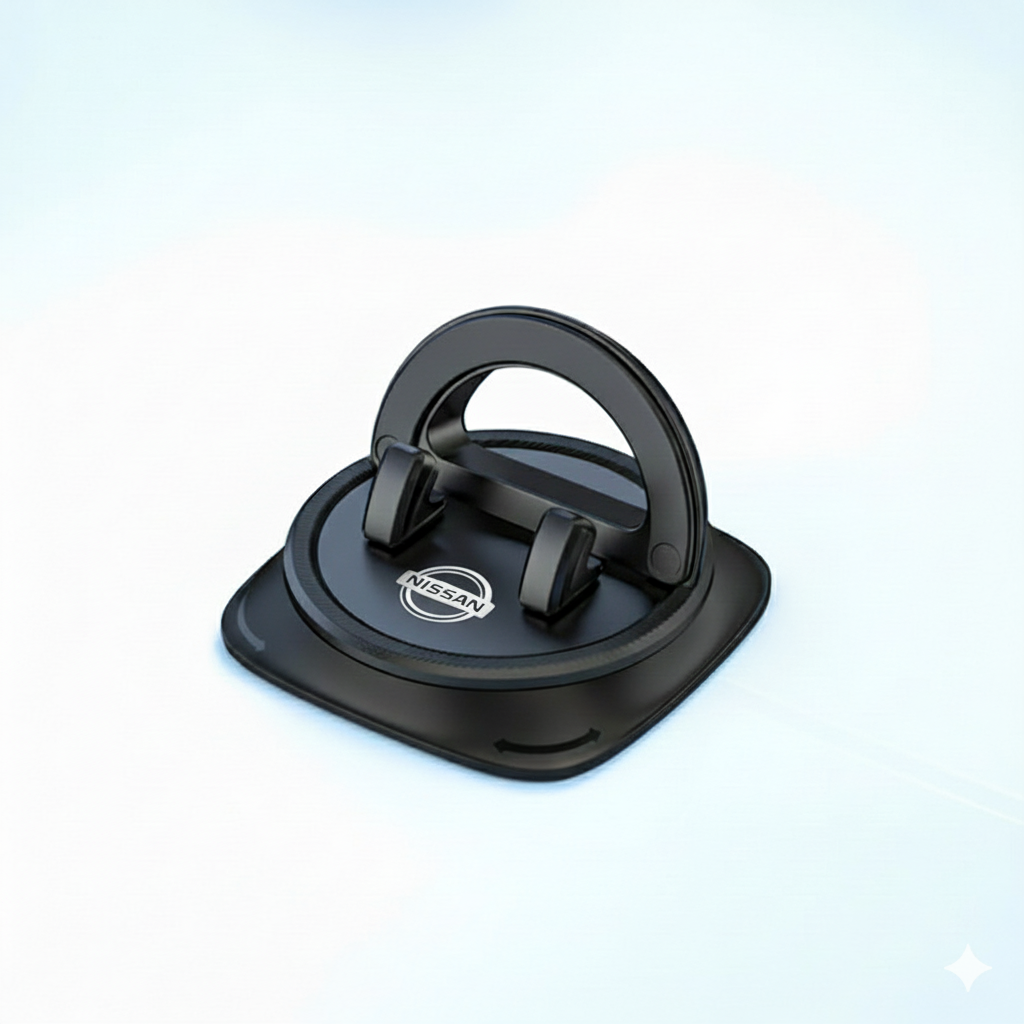 Support de téléphone antidérapant pour tableau de bord avec rotation à 360°