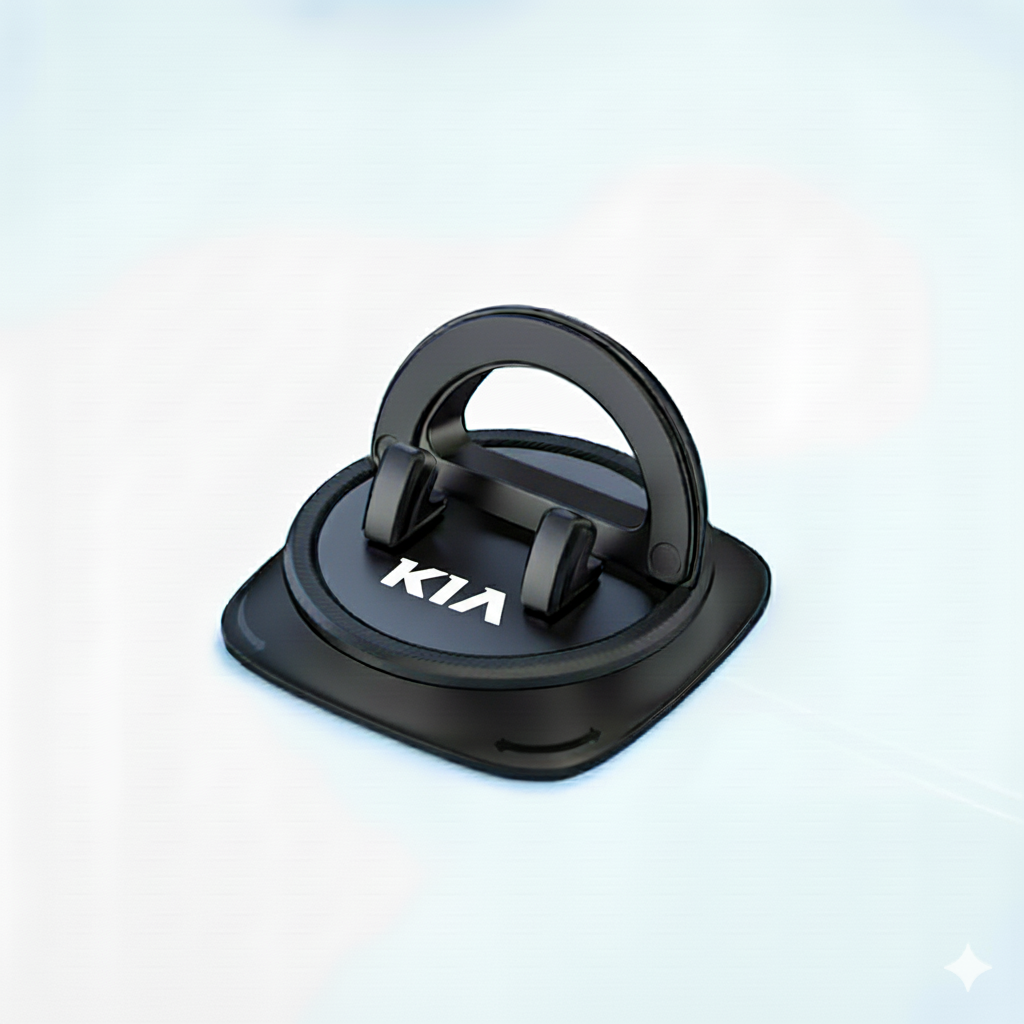 Support de téléphone antidérapant pour tableau de bord avec rotation à 360°