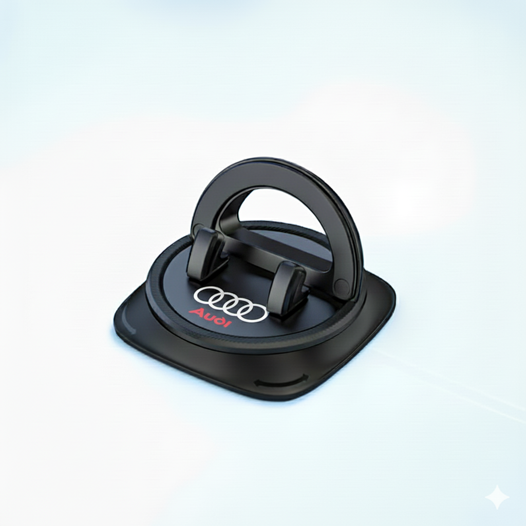 Support de téléphone antidérapant pour tableau de bord avec rotation à 360°