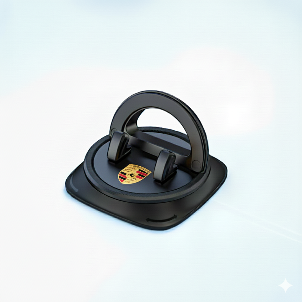 Support de téléphone antidérapant pour tableau de bord avec rotation à 360°