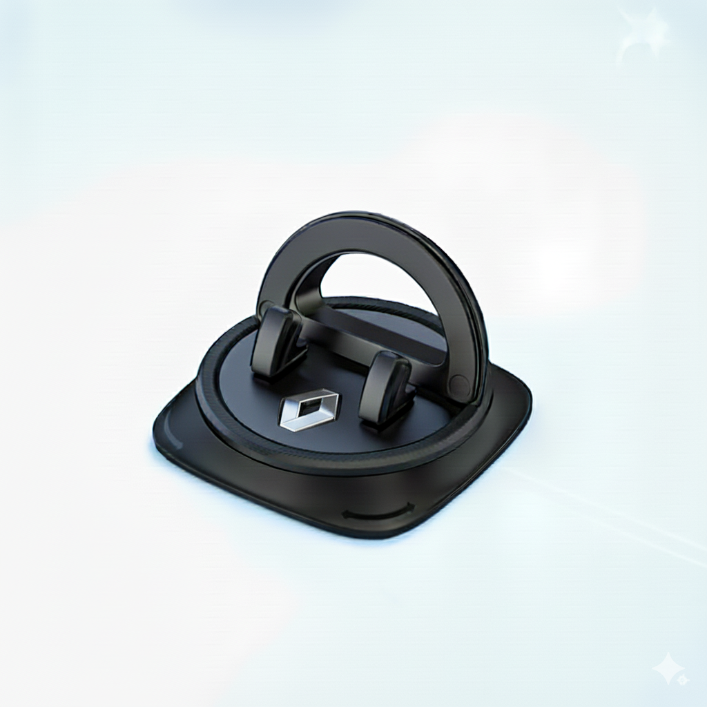 Support de téléphone antidérapant pour tableau de bord avec rotation à 360°