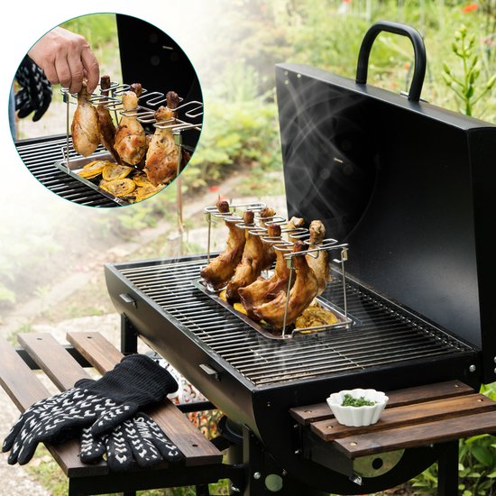 Support pour pilons de poulet – pilons de poulet parfaits pour barbecue