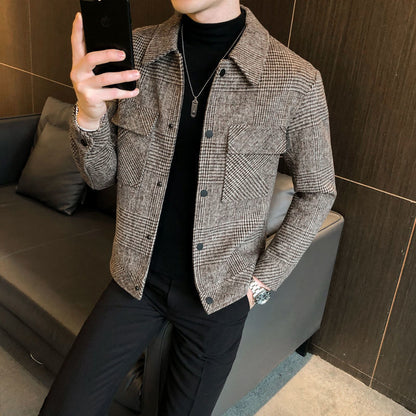 Surchemise à carreaux pour homme