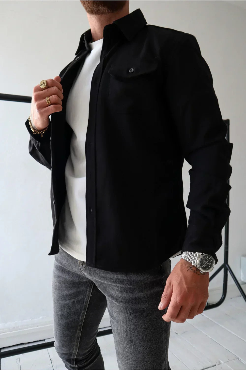 Surchemise boutonnée pour homme