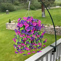 Suspension de fleurs d’ipomée artificielles