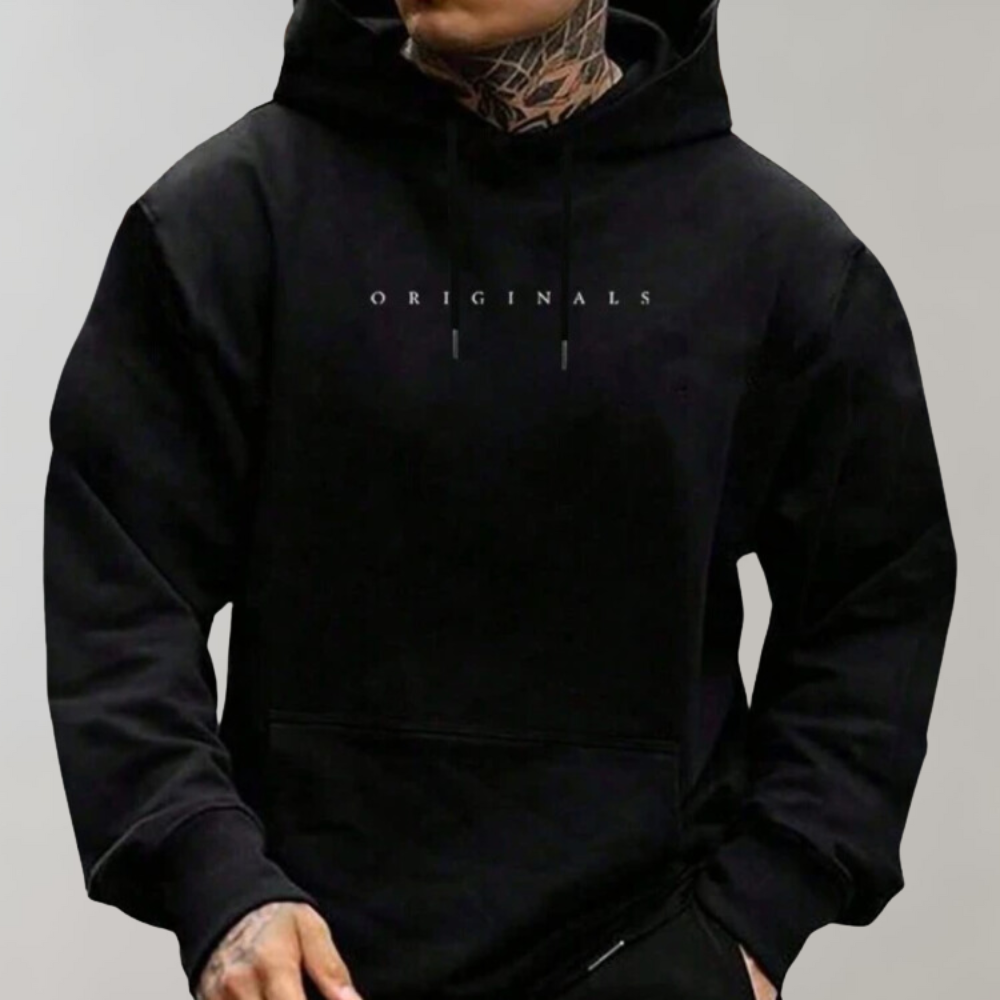 Sweat à capuche à enfiler à manches longues pour homme