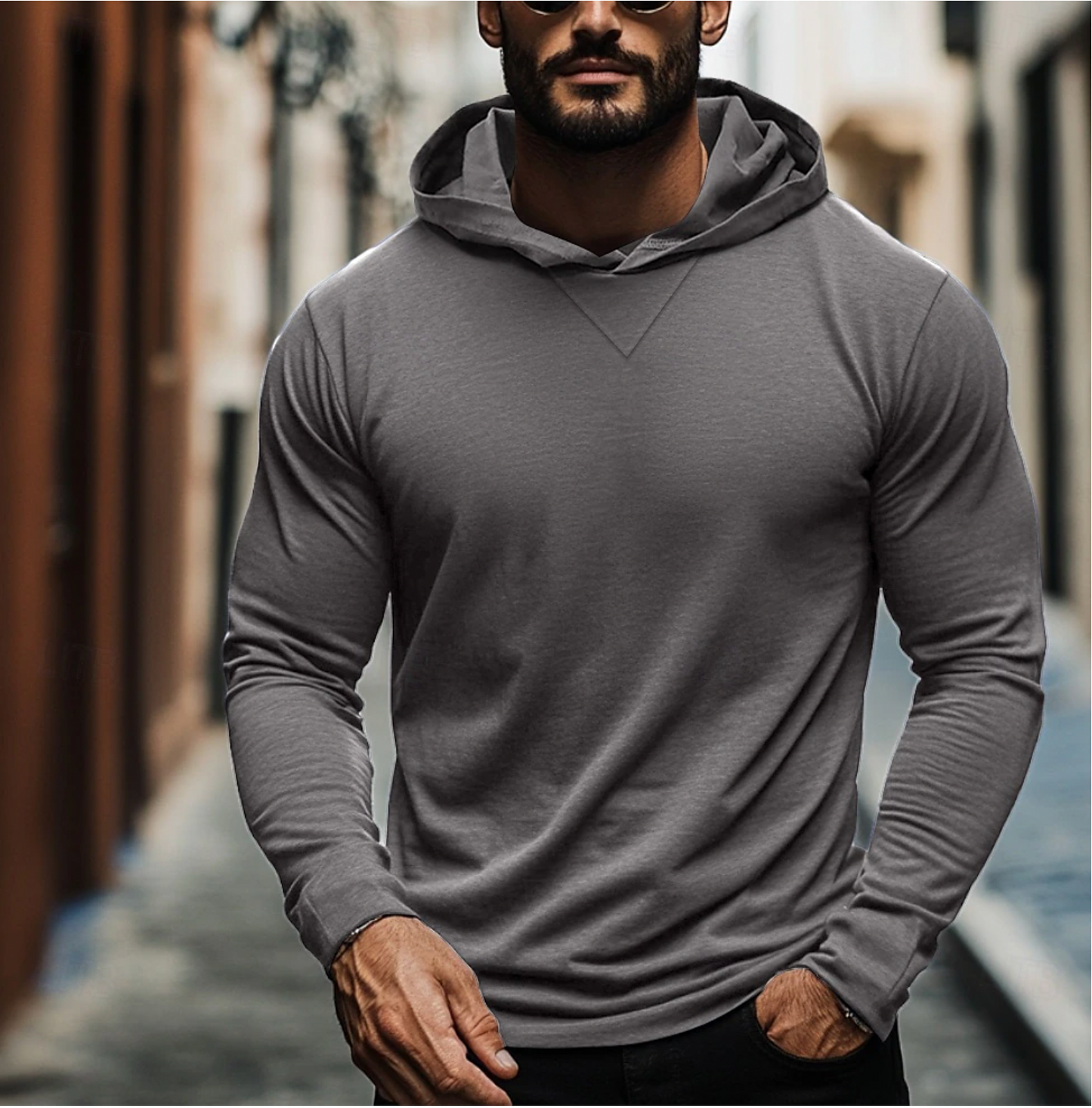 Sweat à capuche à enfiler pour homme