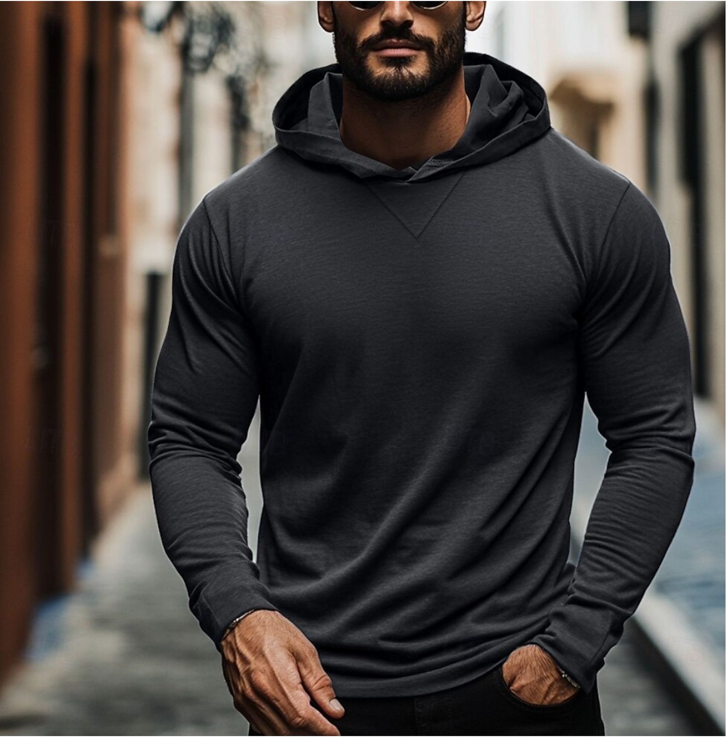 Sweat à capuche à enfiler pour homme