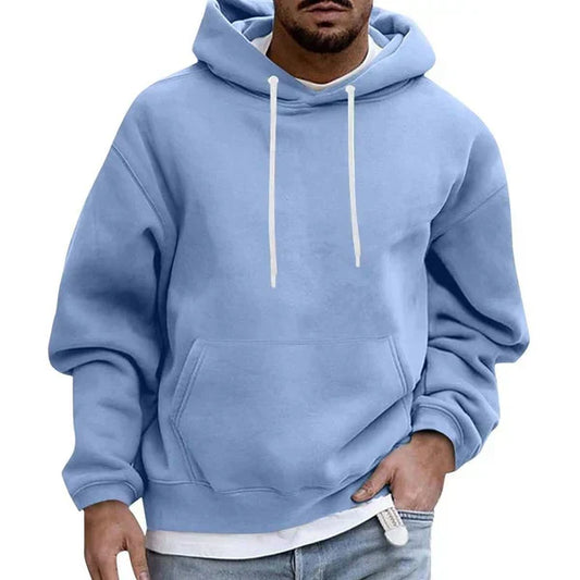 Sweat à capuche à enfiler pour homme avec poche kangourou