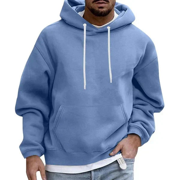 Sweat à capuche à enfiler pour homme avec poche kangourou