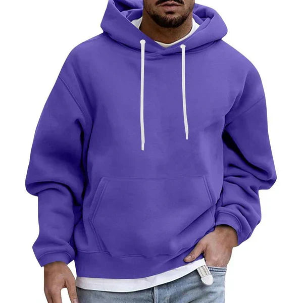 Sweat à capuche à enfiler pour homme avec poche kangourou