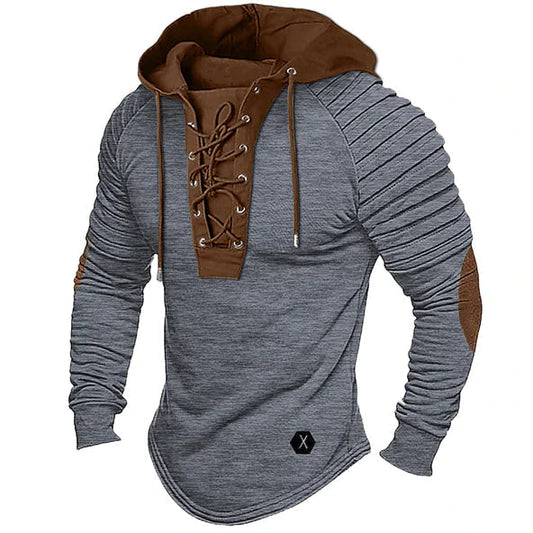 Sweat à capuche à lacets pour homme